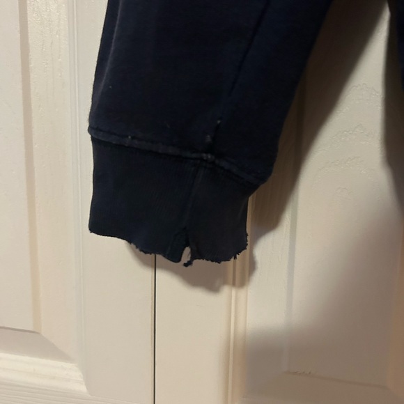 Eddie Bauer Dark Blue Sweatshirt with Yellow Emblem - Picture 4 of 7
